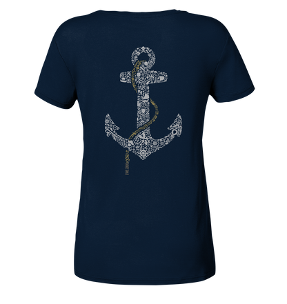 Shirt - Maritime Anchor - Ladies Organic Shirt - Duck Dive Clothing