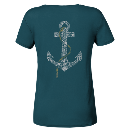 Shirt - Maritime Anchor - Ladies Organic Shirt - Duck Dive Clothing