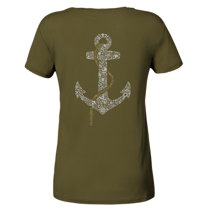 Shirt - Maritime Anchor - Ladies Organic Shirt - Duck Dive Clothing