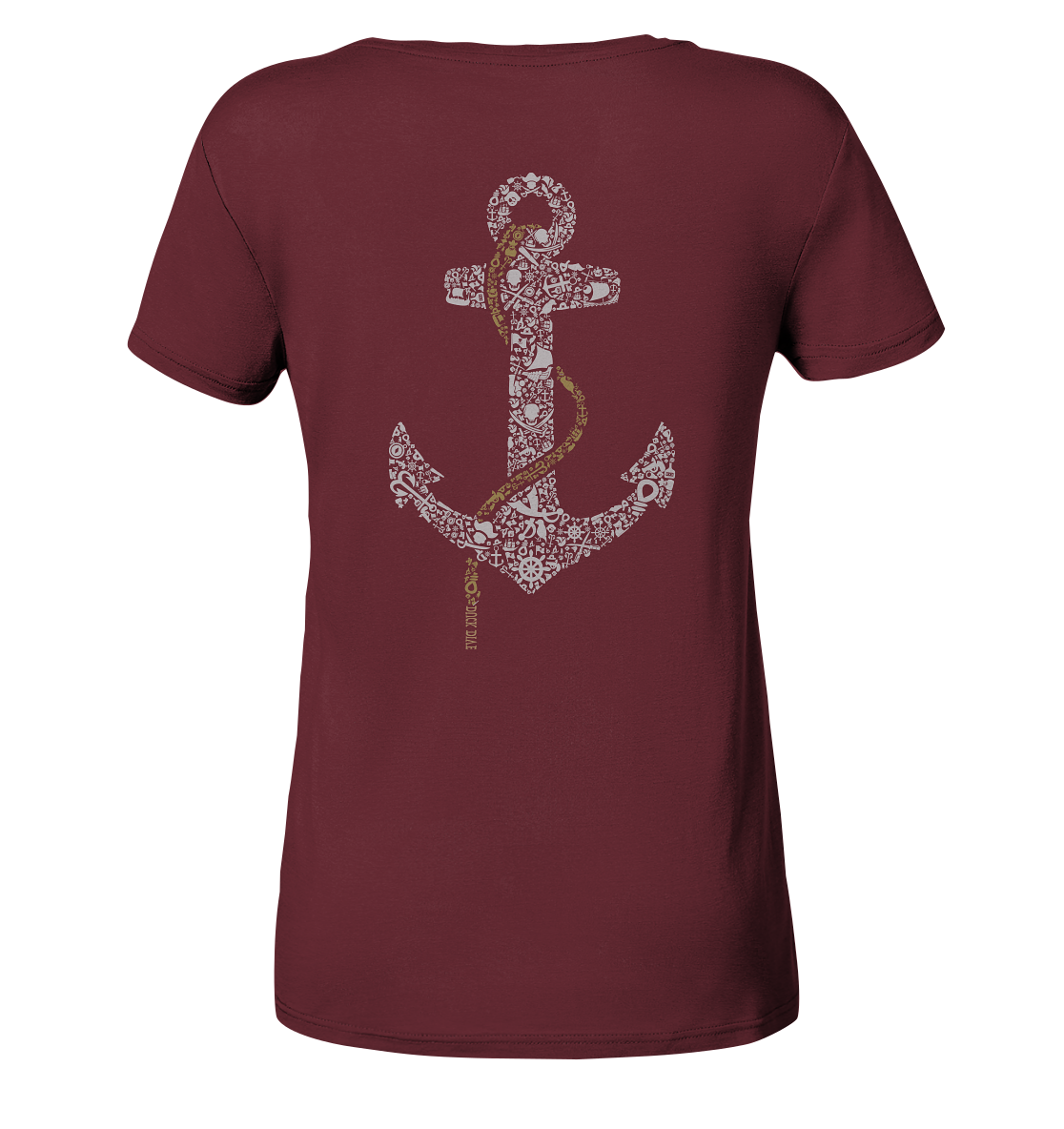 Shirt - Maritime Anchor - Ladies Organic Shirt - Duck Dive Clothing