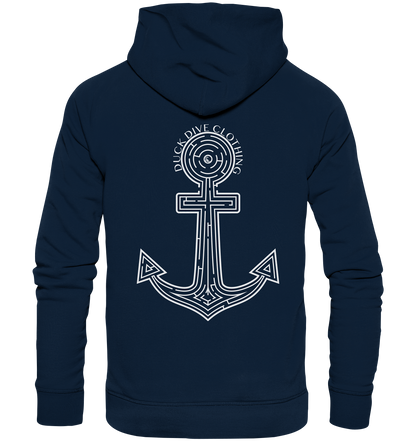 Hoodie - Anchor Maze - Organic Hoodie - Duck Dive Clothing