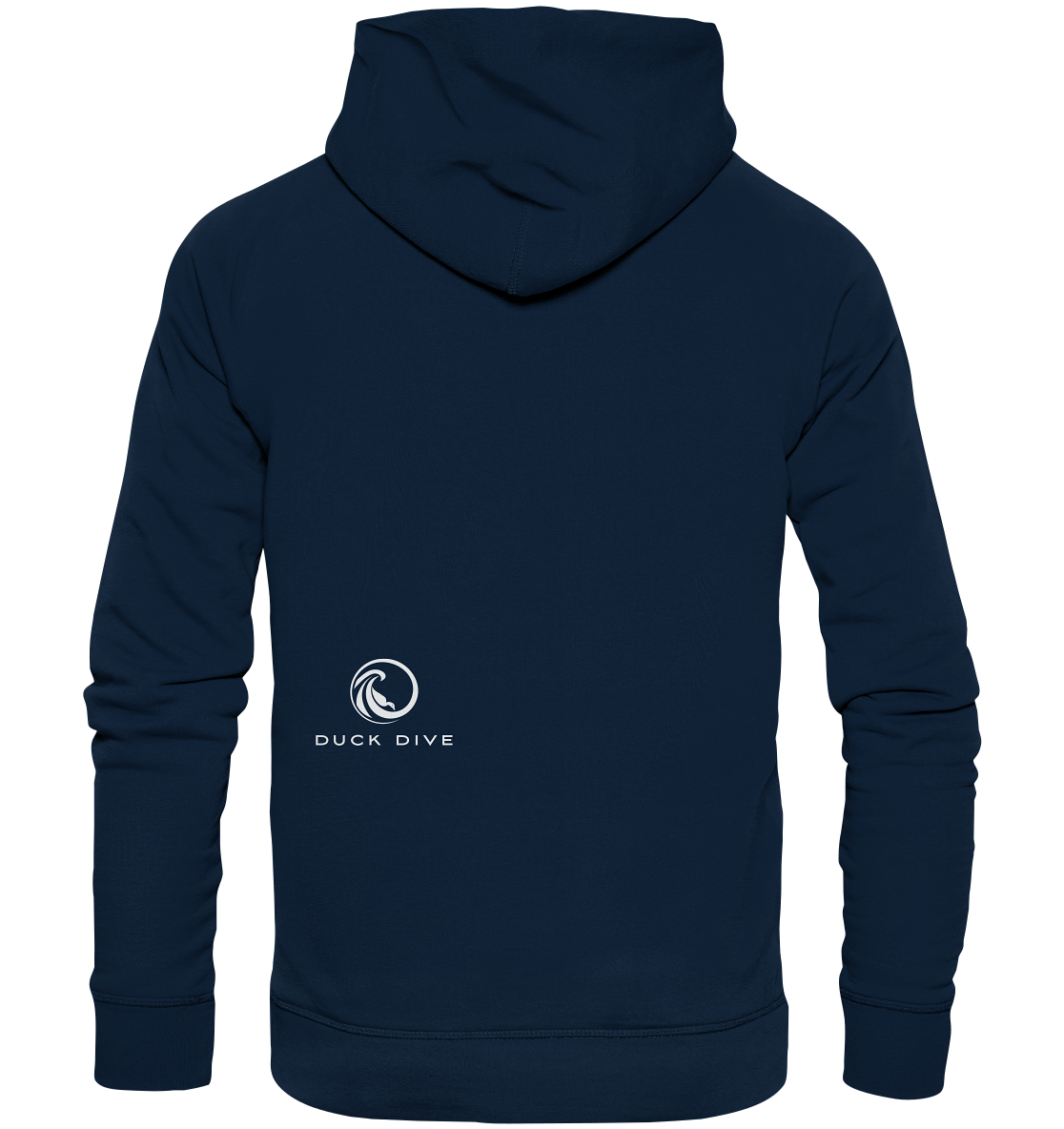 Hoodie - Duck &amp; Wave Silver - Organic Hoodie - Duck Dive Clothing