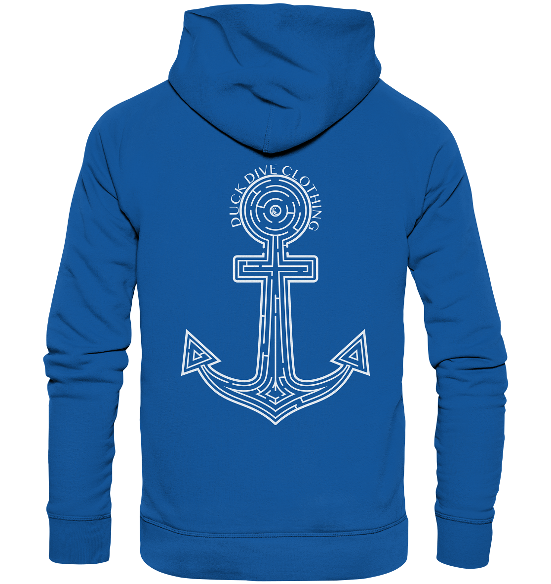 Hoodie - Anchor Maze - Organic Hoodie - Duck Dive Clothing