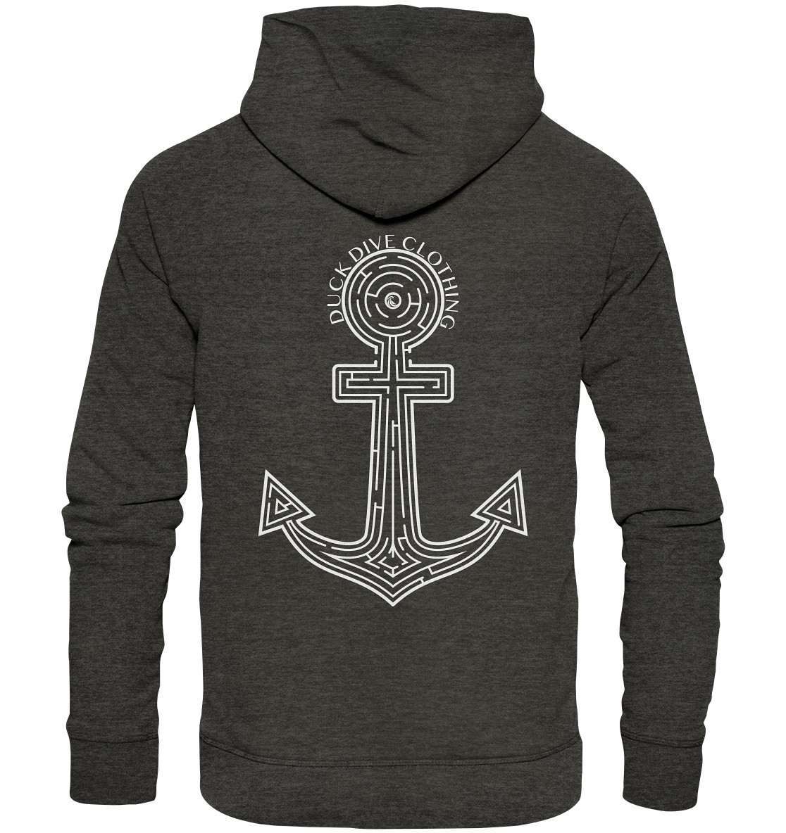 Hoodie - Anchor Maze - Organic Hoodie - Duck Dive Clothing