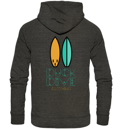 Two Surfboards - Organic Hoodie - Duck Dive Clothing