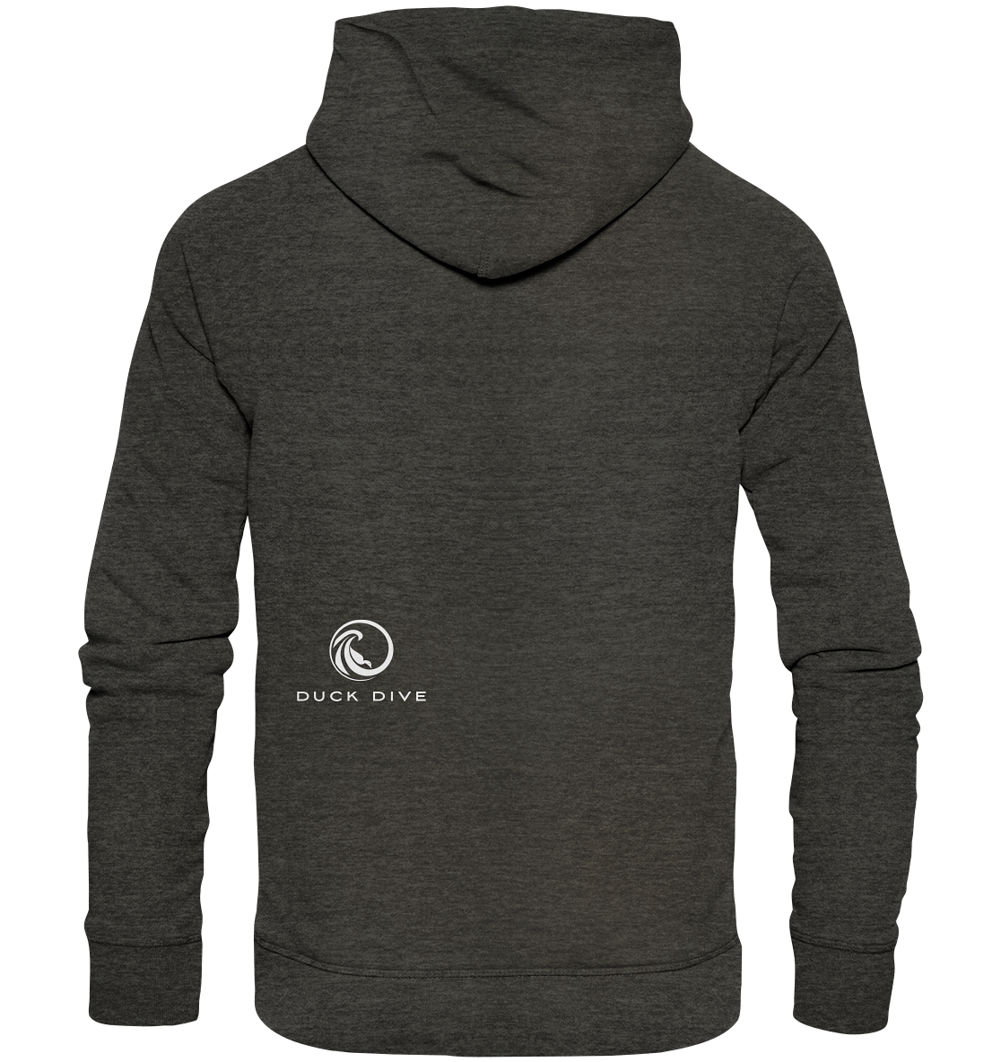 Hoodie - Duck &amp; Wave Silver - Organic Hoodie - Duck Dive Clothing