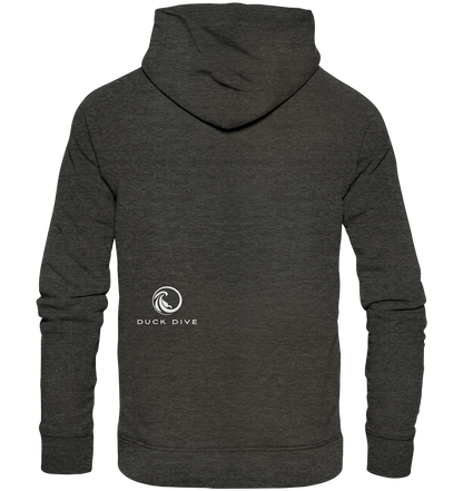 Hoodie - Duck &amp; Wave Silver - Organic Hoodie - Duck Dive Clothing