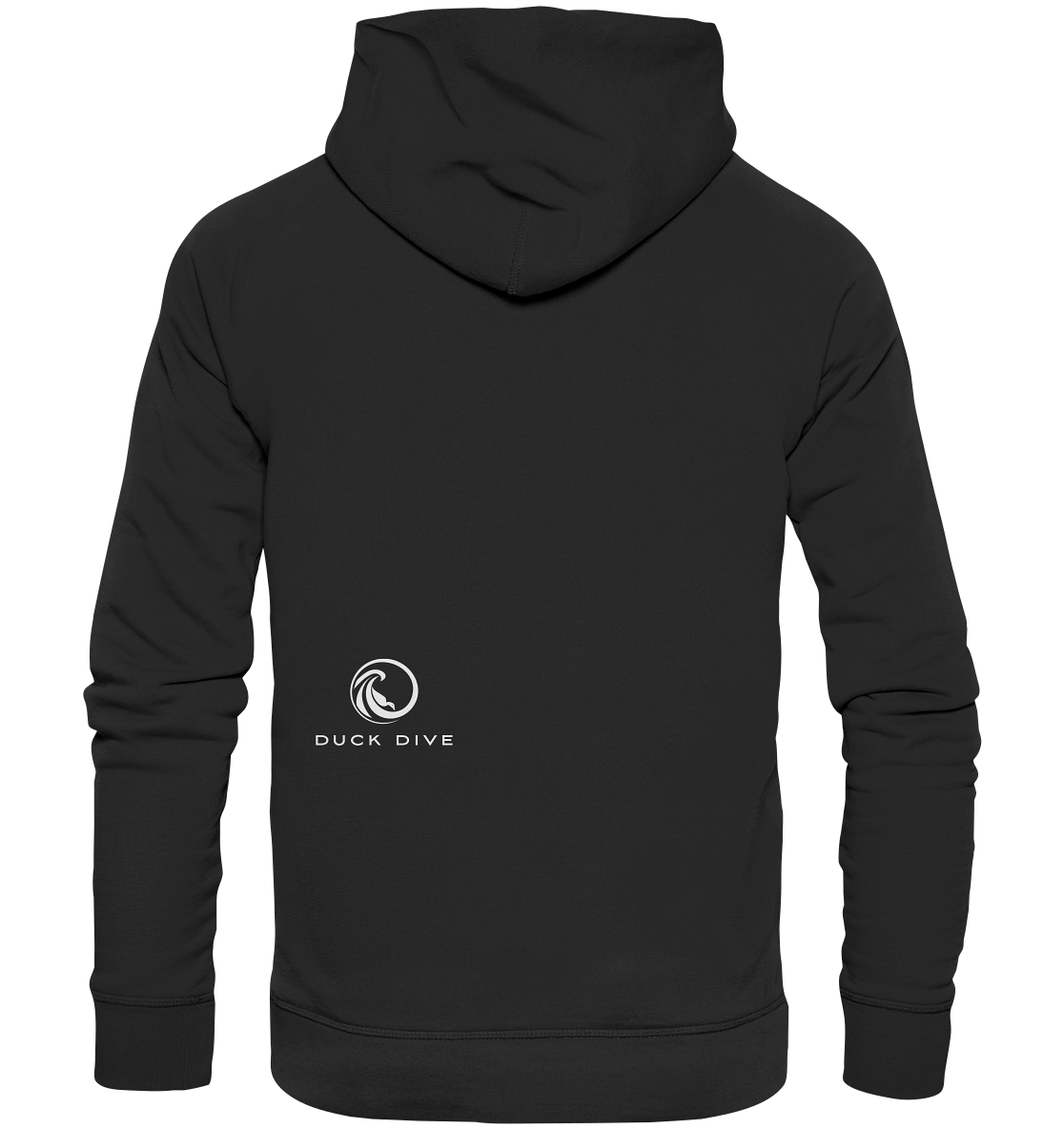 Hoodie - Duck &amp; Wave Silver - Organic Hoodie - Duck Dive Clothing