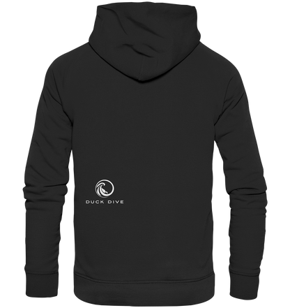 Hoodie - Duck &amp; Wave Silver - Organic Hoodie - Duck Dive Clothing