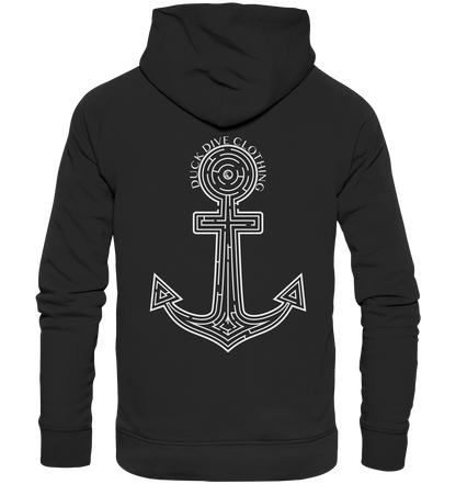 Hoodie - Anchor Maze - Organic Hoodie - Duck Dive Clothing