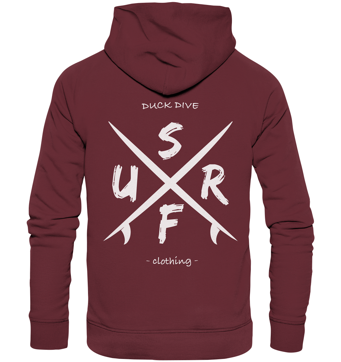 Surf Cross - Organic Hoodie - Duck Dive Clothing