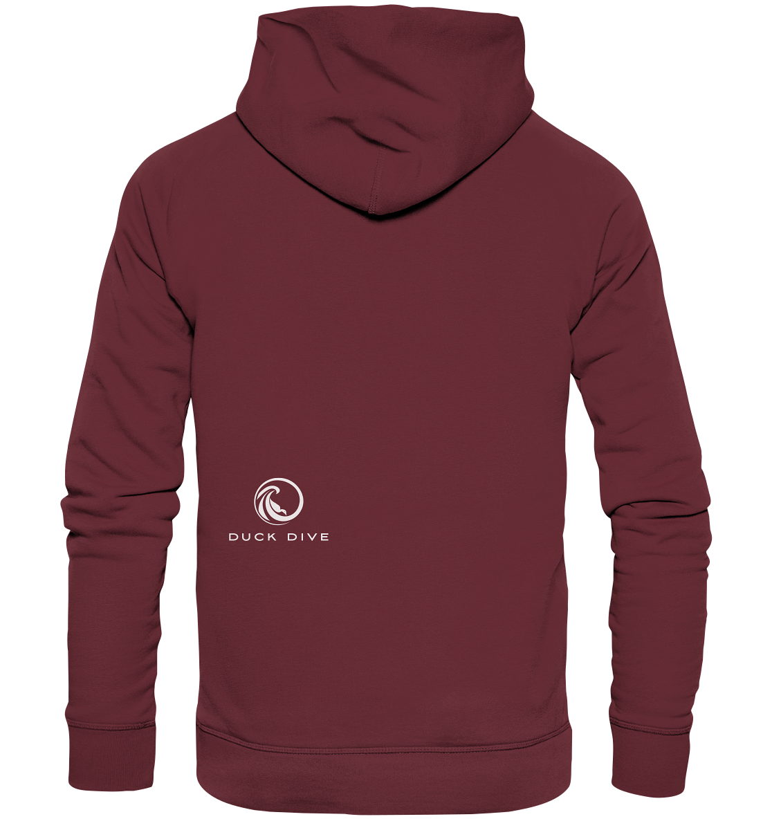 Hoodie - Duck &amp; Wave Silver - Organic Hoodie - Duck Dive Clothing