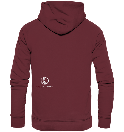 Hoodie - Duck &amp; Wave Silver - Organic Hoodie - Duck Dive Clothing