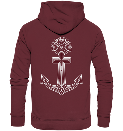 Hoodie - Anchor Maze - Organic Hoodie - Duck Dive Clothing