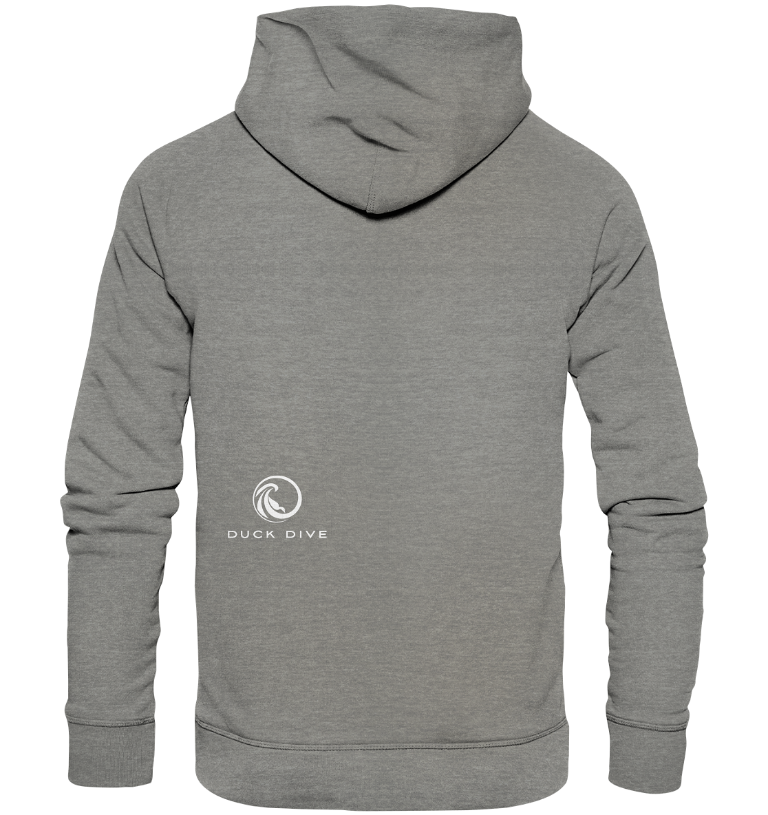 Hoodie - Duck &amp; Wave Silver - Organic Hoodie - Duck Dive Clothing