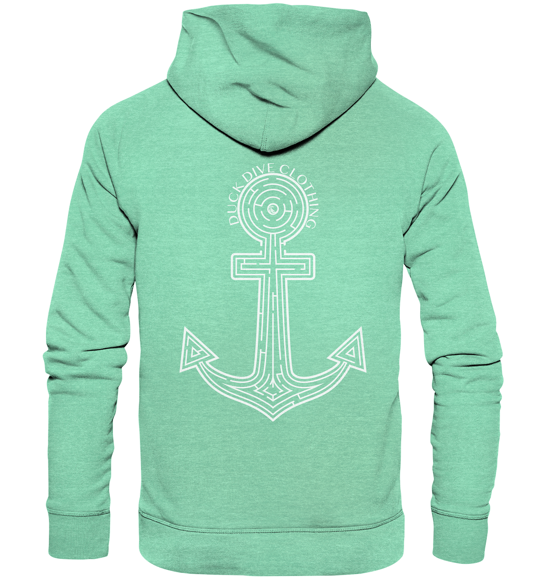 Hoodie - Anchor Maze - Organic Hoodie - Duck Dive Clothing