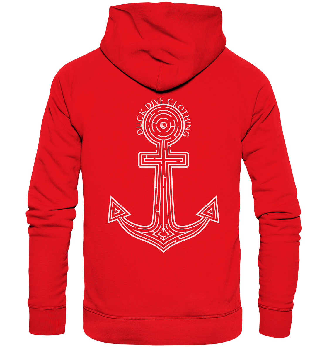 Hoodie - Anchor Maze - Organic Hoodie - Duck Dive Clothing