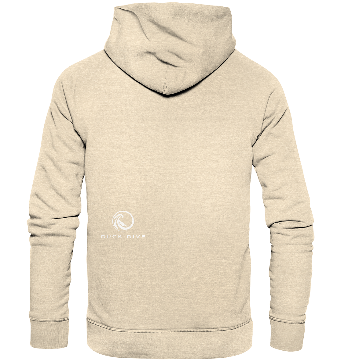 Hoodie - Duck &amp; Wave Silver - Organic Hoodie - Duck Dive Clothing