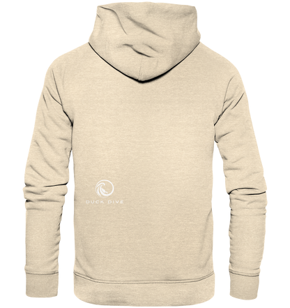 Hoodie - Duck &amp; Wave Silver - Organic Hoodie - Duck Dive Clothing