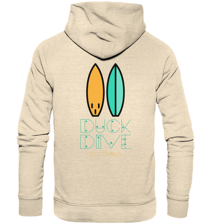 Two Surfboards - Organic Hoodie - Duck Dive Clothing