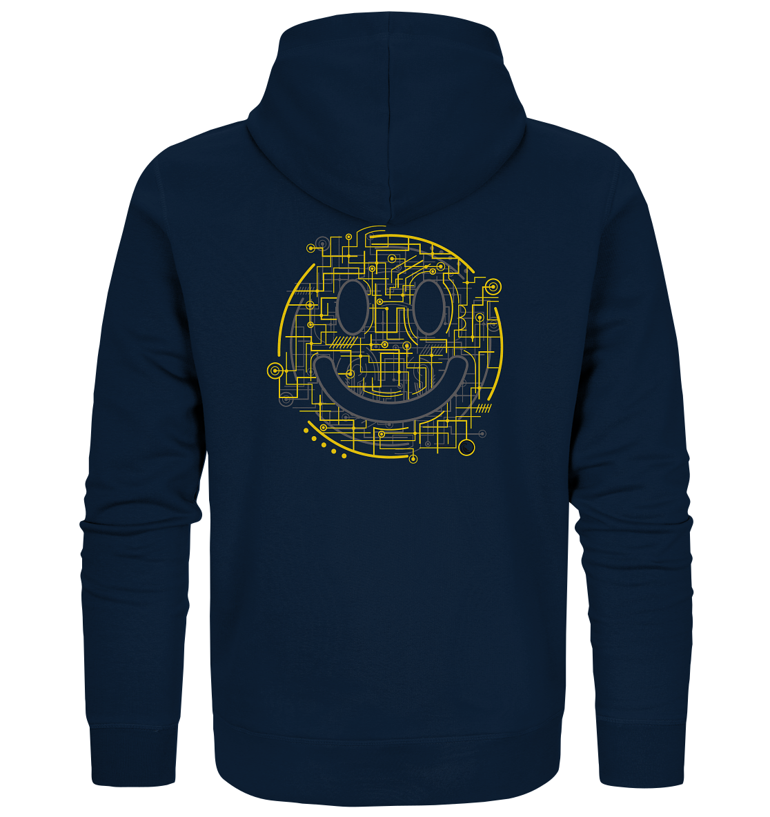 Zipper - Electric Smiley - Organic Zipper - Duck Dive Clothing