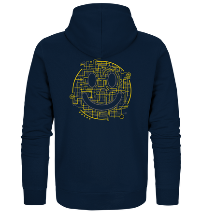 Zipper - Electric Smiley - Organic Zipper - Duck Dive Clothing