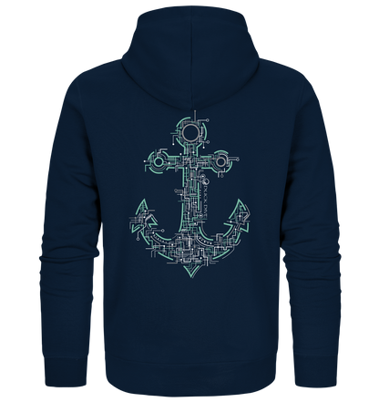 Zipper - Electric Anchor - Organic Zipper - Duck Dive Clothing