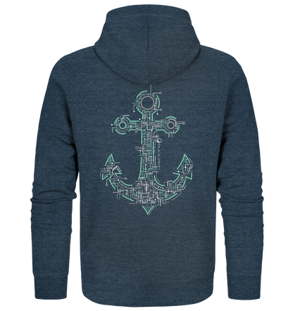 Zipper - Electric Anchor - Organic Zipper - Duck Dive Clothing