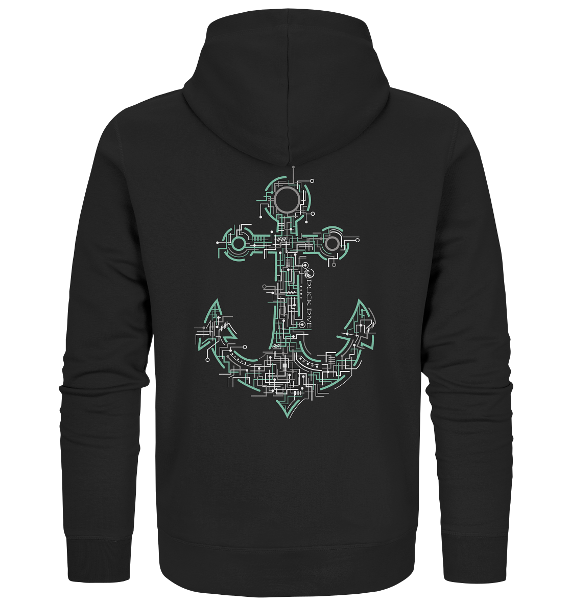 Zipper - Electric Anchor - Organic Zipper - Duck Dive Clothing