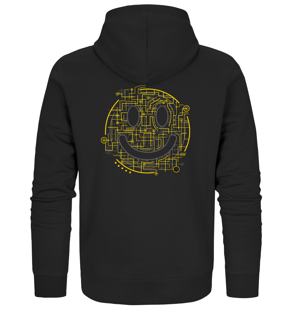 Zipper - Electric Smiley - Organic Zipper - Duck Dive Clothing