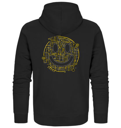 Zipper - Electric Smiley - Organic Zipper - Duck Dive Clothing