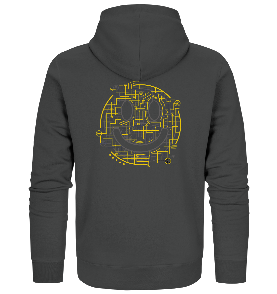 Zipper - Electric Smiley - Organic Zipper - Duck Dive Clothing