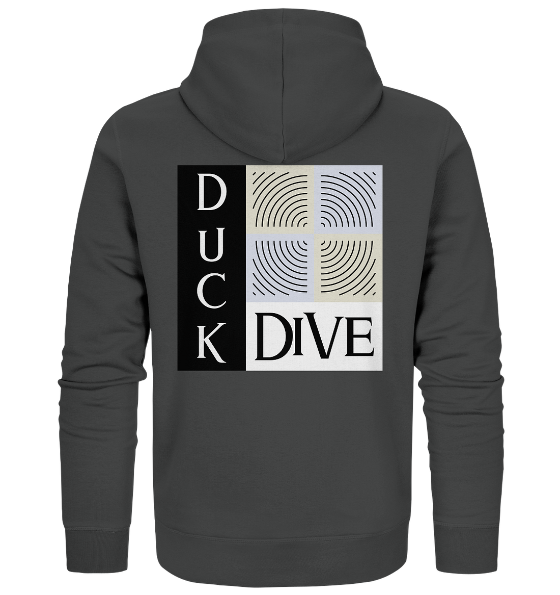 Zipper - Squares - Organic Zipper - Duck Dive Clothing