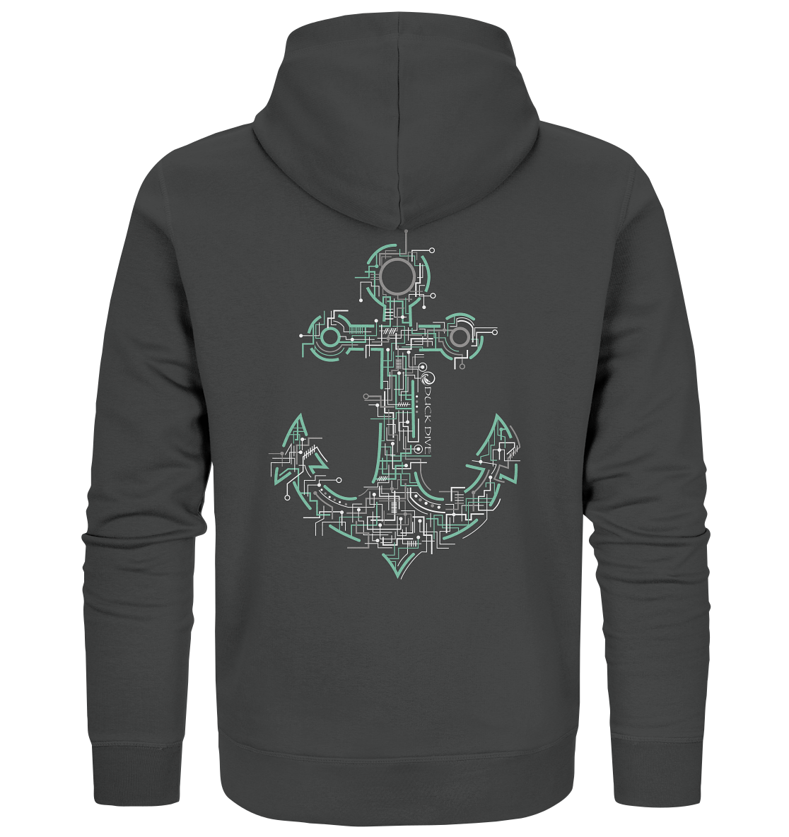 Zipper - Electric Anchor - Organic Zipper - Duck Dive Clothing