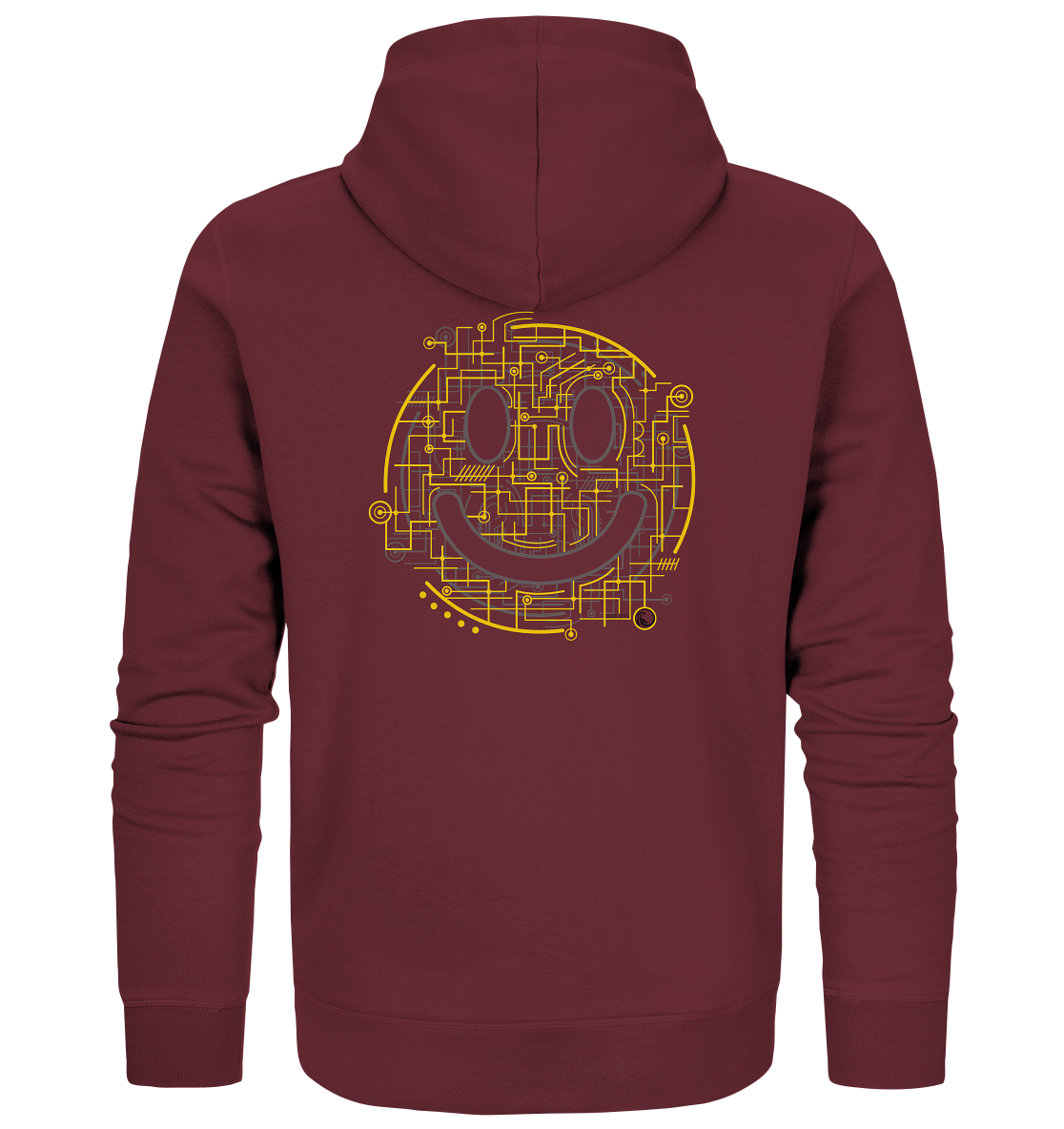 Zipper - Electric Smiley - Organic Zipper - Duck Dive Clothing