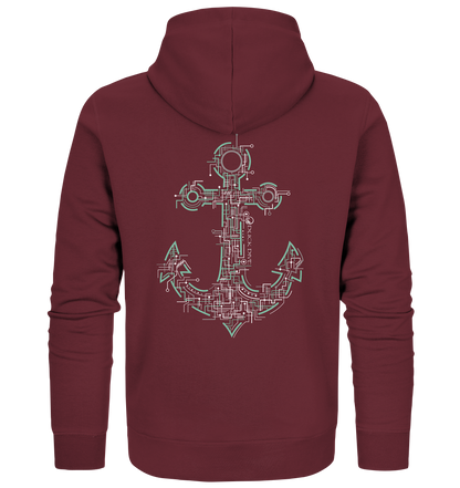 Zipper - Electric Anchor - Organic Zipper - Duck Dive Clothing