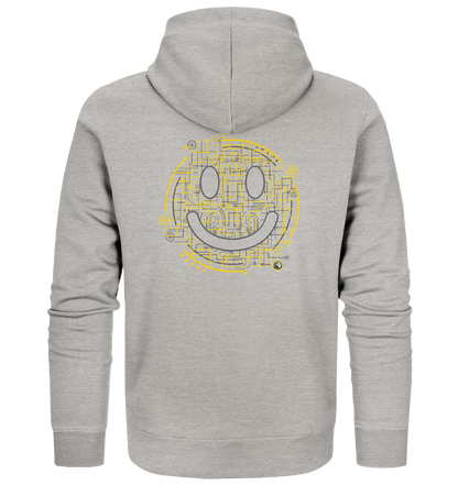 Zipper - Electric Smiley - Organic Zipper - Duck Dive Clothing