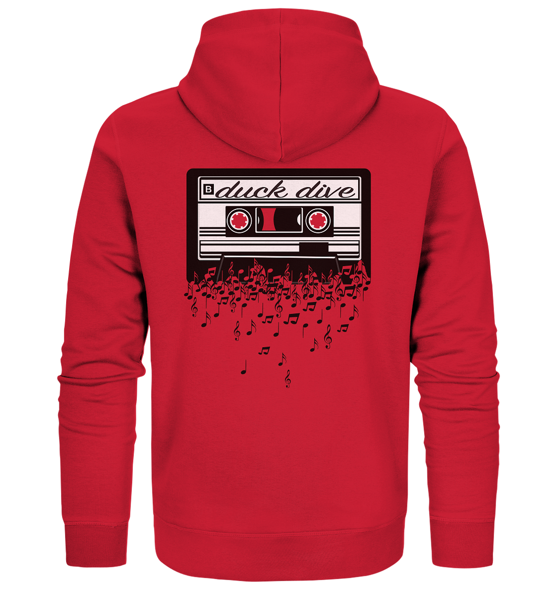 Hoodie - Cassette - Organic Zipper - Duck Dive Clothing