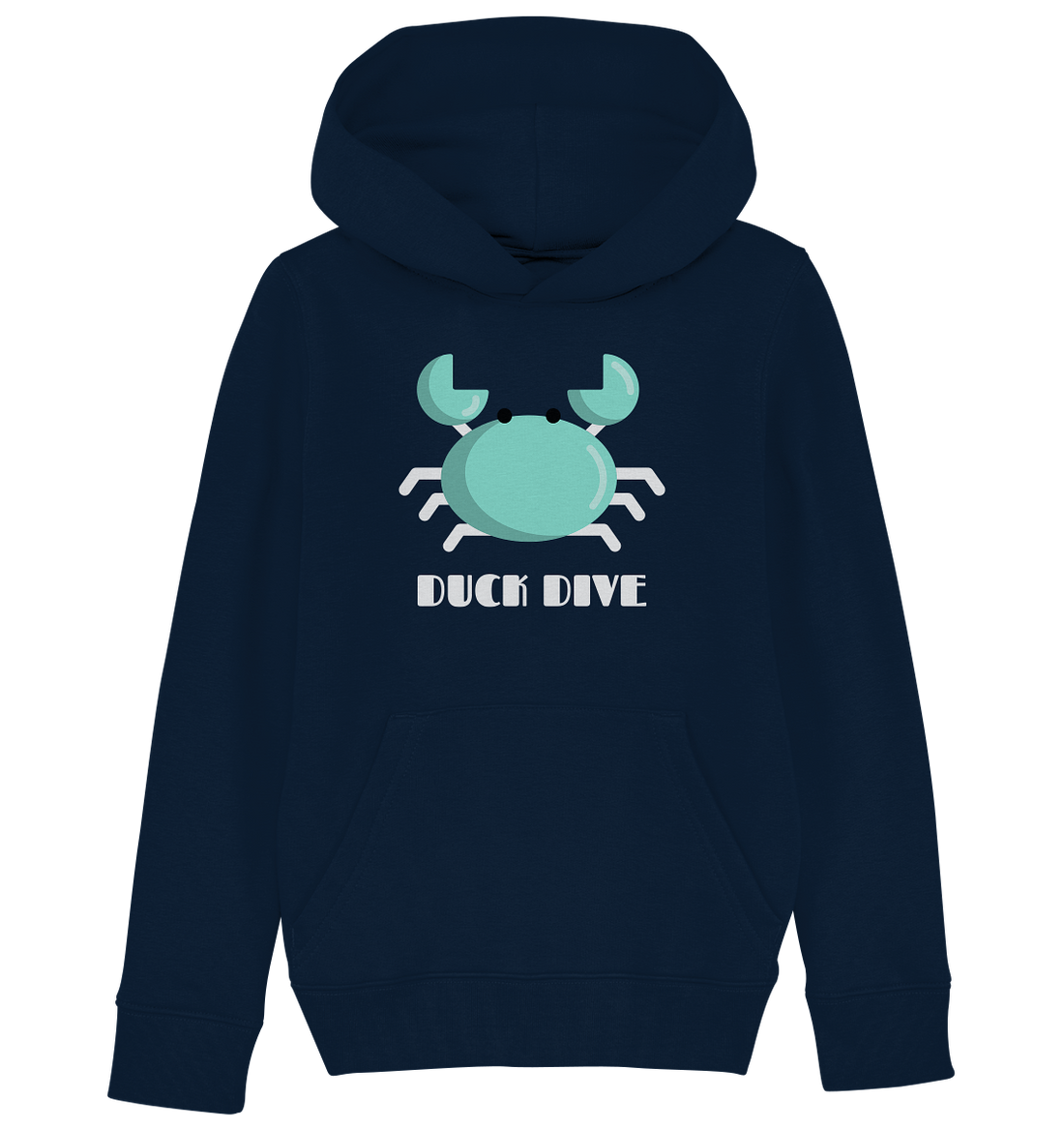 Kids Hoodie Crab - Kids Organic Hoodie - Duck Dive Clothing