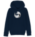 Kids Hoodie - Duck & Wave Silver - Kids Organic Hoodie - Duck Dive Clothing