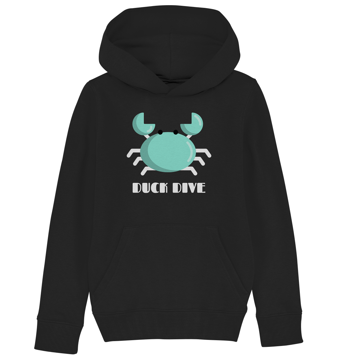 Kids Hoodie Crab - Kids Organic Hoodie - Duck Dive Clothing