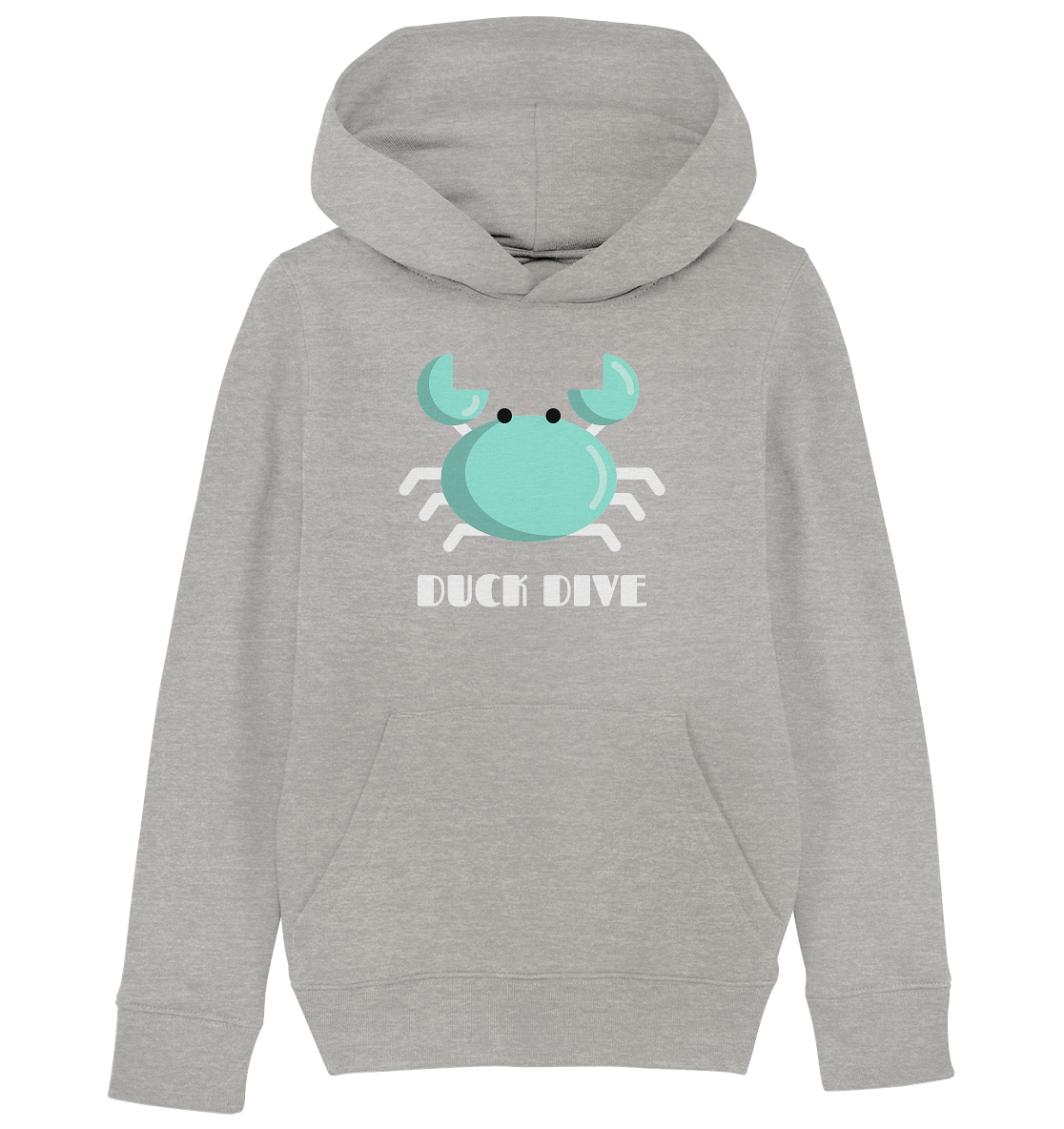 Kids Hoodie Crab - Kids Organic Hoodie - Duck Dive Clothing