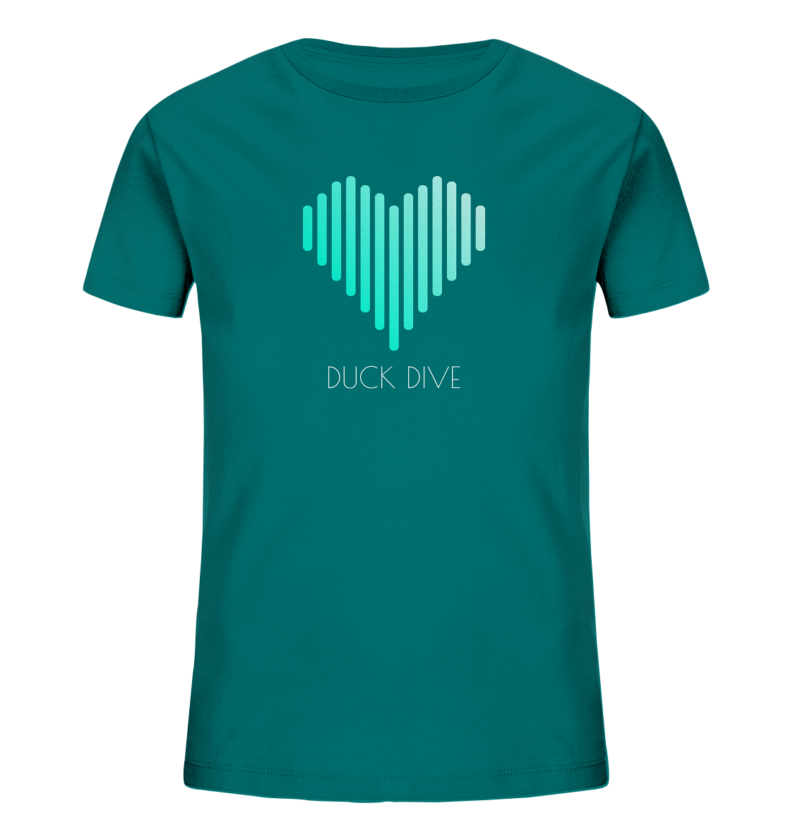 Kids Shirt Striped Heart - Kids Organic Shirt - Duck Dive Clothing