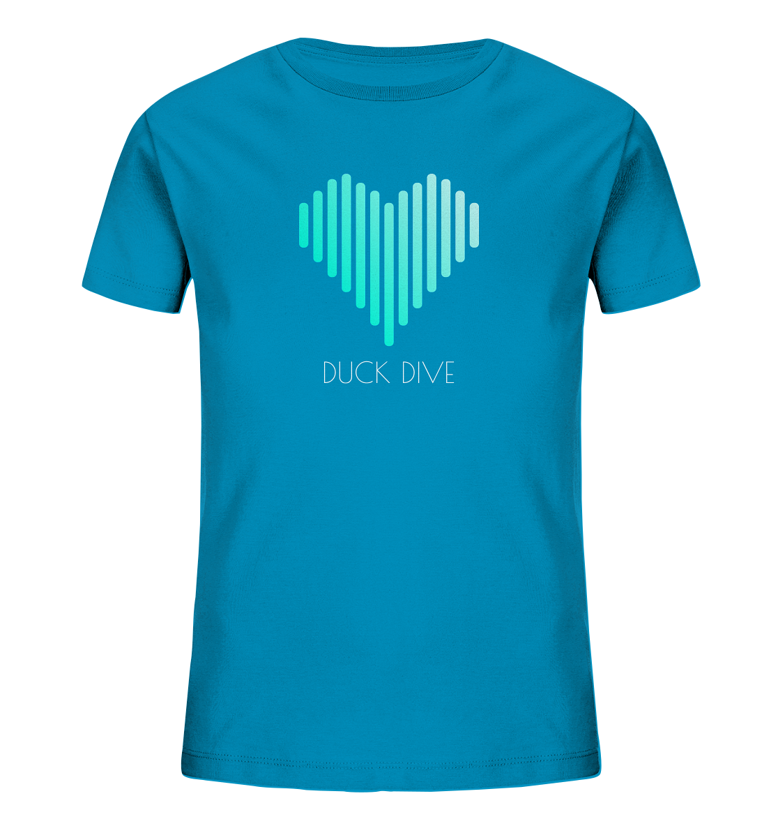 Kids Shirt Striped Heart - Kids Organic Shirt - Duck Dive Clothing