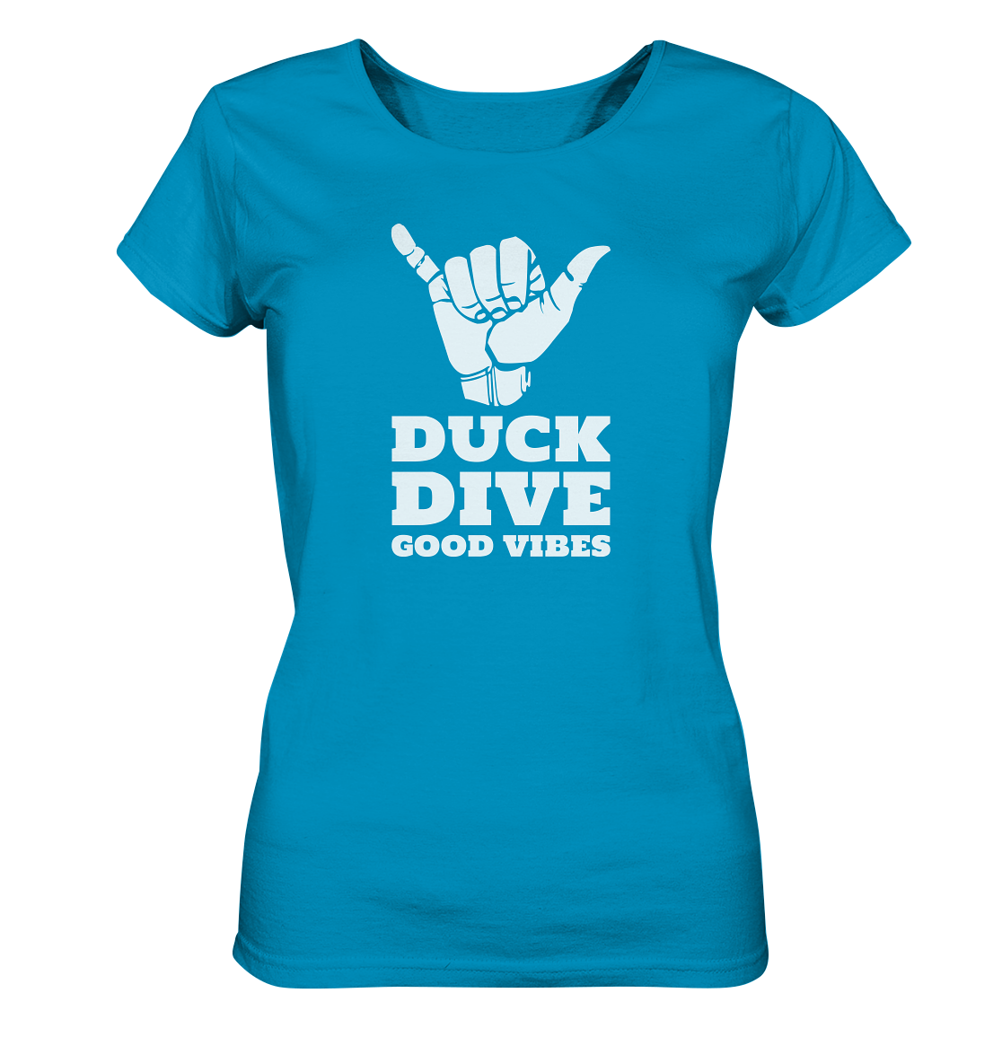 Shirt - Good Vibes - Ladies Organic Shirt - Duck Dive Clothing