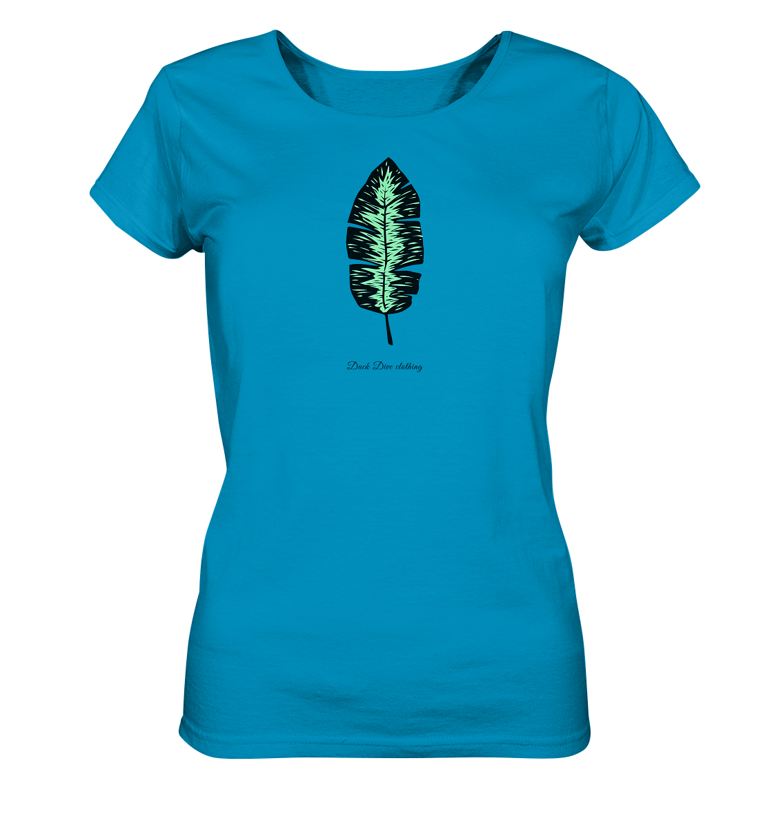 Shirt - Glowing Leaf - Ladies Organic Shirt - Duck Dive Clothing