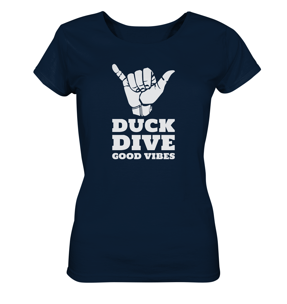 Shirt - Good Vibes - Ladies Organic Shirt - Duck Dive Clothing