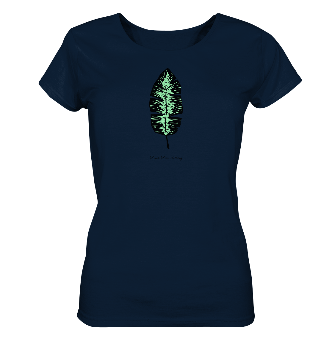 Shirt - Glowing Leaf - Ladies Organic Shirt - Duck Dive Clothing