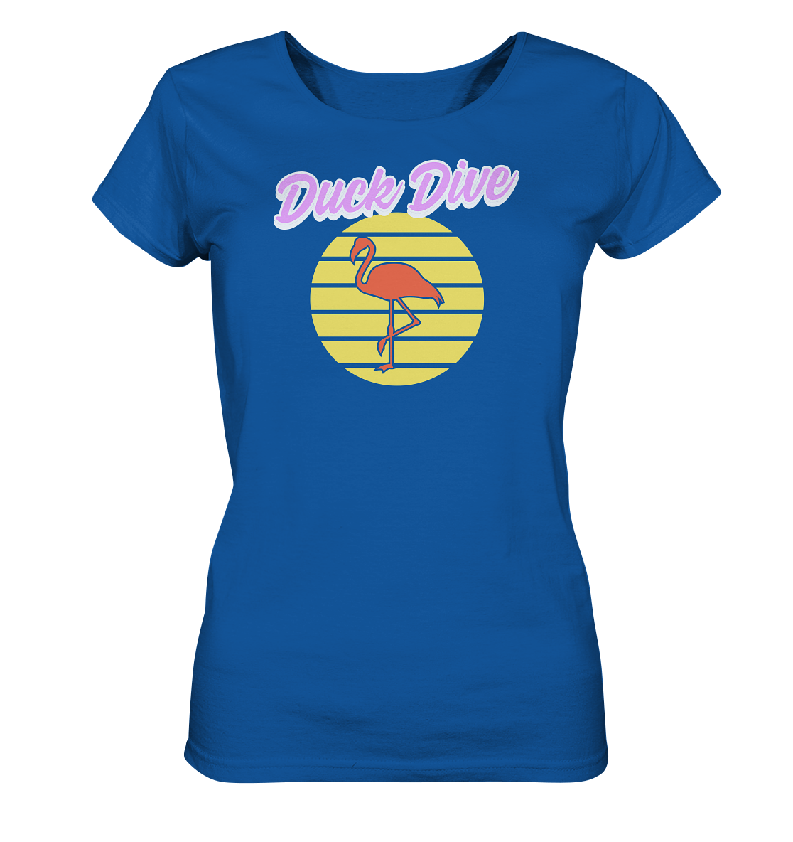 Shirt - Flamingo Sun - Ladies Organic Shirt - Duck Dive Clothing