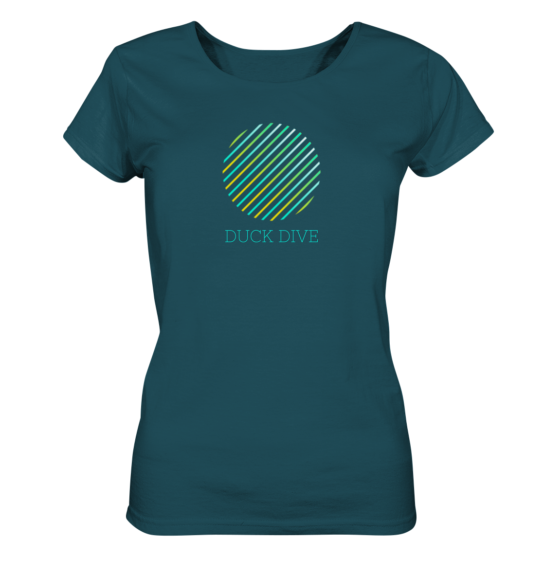 Striped Circule - Ladies Organic Shirt - Duck Dive Clothing